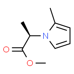 1H-Pyrrole-1-aceticacid,alpha,2-dimethyl-,methylester,(R)-(9CI) Structure