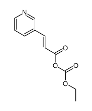 (E)-(ethyl carbonic) (E)-3-(pyridin-3-yl)acrylic anhydride结构式