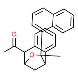 1-[1,2,4,5-Tetrahydro-2-methyl-2-(1-naphtyl)-1,4-methano-3-benzoxepin-5-yl]ethanone结构式