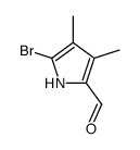 5-bromo-3,4-dimethyl-1H-pyrrole-2-carbaldehyde结构式