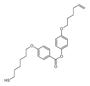 (4-hex-5-enoxyphenyl) 4-(6-sulfanylhexoxy)benzoate结构式