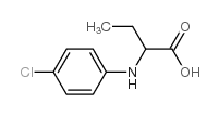 2-[(4-CHLOROPHENYL)AMINO]BUTANOIC ACID structure