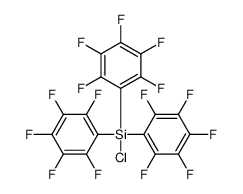 chloro-tris(2,3,4,5,6-pentafluorophenyl)silane结构式