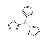 tri(thiophen-2-yl)indium Structure