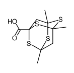 3,5,7-Trimethyl-2,4,6,8-tetrathiaadamantane-1-carboxylic acid structure