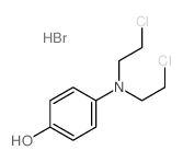Phenol,4-[bis(2-chloroethyl)amino]-, hydrobromide (1:1)结构式