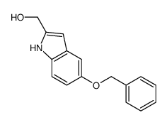 (5-phenylmethoxy-1H-indol-2-yl)methanol结构式