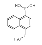 (4-甲氧基-1-萘基)硼酸结构式