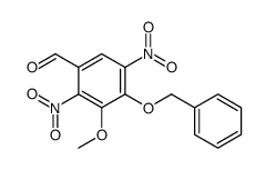 4-(Benzyloxy)-3-Methoxy-2,5-dinitrobenzaldehyde结构式