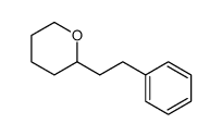 2-(2-phenylethyl)oxane结构式