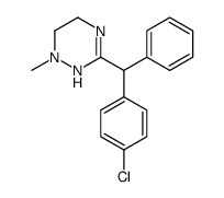 1,4,5,6-Tetrahydro-3-(p-chlorodiphenylmethyl)-1-methyl-as-triazine结构式