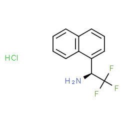 (S)-2,2,2-三氟-1-(萘-1-基)乙胺盐酸盐结构式