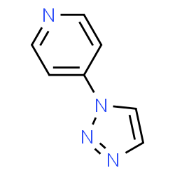 Pyridine, 4-(1H-1,2,3-triazol-1-yl)- (9CI) structure