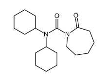 N,N-dicyclohexyl-2-oxoazepane-1-carboxamide结构式