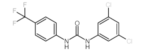 1-(3,5-Dichlorophenyl)-3-[4-(trifluoromethyl)phenyl]urea结构式