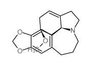 2H,4H-[1,3]Dioxolo[4,5-h]indolo[7a,1-a][2]benzazepine,1,5,6,12,13,14-hexahydro-13-methoxy-, (11bS,13S)- Structure