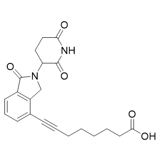 Lenalidomide-acetylene-C5-COOH结构式