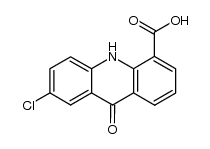 9-Oxo-7-chloracridon-4-carbonsaeure结构式