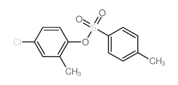 Phenol,4-chloro-2-methyl-, 1-(4-methylbenzenesulfonate)结构式