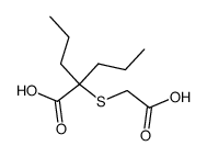 2-carboxymethylsulfanyl-2-propyl-valeric acid Structure