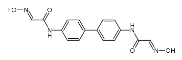 N.N'-Bis-(hydroxyimino-acetyl)-benzidin Structure