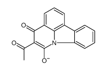 5-acetyl-4-oxo-4H-pyrido[3,2,1-jk]carbazol-6-olate结构式