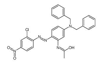 N-[5-[Bis(phenylmethyl)amino]-2-[(2-chloro-4-nitrophenyl)azo]phenyl]acetamide结构式