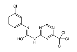 1-(3-chlorophenyl)-3-[4-methyl-6-(trichloromethyl)-1,3,5-triazin-2-yl]urea Structure