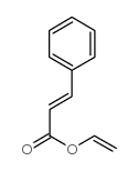 2-Propenoic acid,3-phenyl-, ethenyl ester structure
