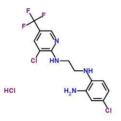 1-(2-AMINO-4-CHLOROPHENYLAMINO)-2-[3-CHLORO-5-(TRIFLUOROMETHYL)PYRID-2-YLAMINO]ETHANE HCL structure