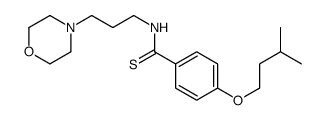 p-(Isopentyloxy)-N-(3-morpholinopropyl)thiobenzamide结构式
