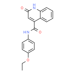 N-(4-ethoxyphenyl)-2-oxo-1H-quinoline-4-carboxamide结构式