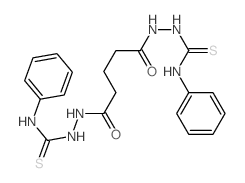 Pentanedioic acid,1,5-bis[2-[(phenylamino)thioxomethyl]hydrazide]结构式