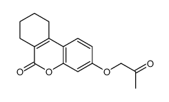 3-(2-Oxopropoxy)-7,8,9,10-tetrahydro-6H-benzo[c]chromen-6-one结构式