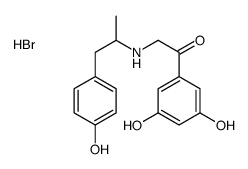 1-(3,5-dihydroxyphenyl)-2-[[2-(4-hydroxyphenyl)-1-methylethyl]amino]ethan-1-one hydrobromide结构式