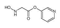 Glycine, N-hydroxy-, 3-pyridinyl ester (9CI)结构式