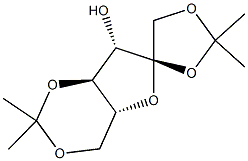 1,2:4,6-二-O-(1-甲基亚乙基)-ALPHA-D-呋喃果糖结构式