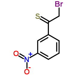 2-Bromo-1-(3-nitrophenyl)ethanethione结构式