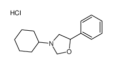 3-cyclohexyl-5-phenyl-1,3-oxazolidine,hydrochloride Structure