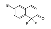 6-bromo-1,1-difluoro-1H-naphthalene-2-one Structure