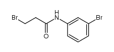 N-m-Bromphenyl-3-brompropionamid Structure