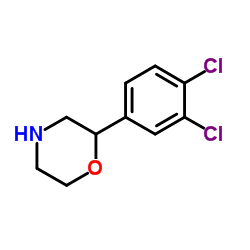 2-(3,4-Dichlorophenyl)morpholine结构式