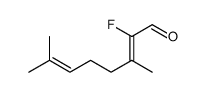 2-fluoro-3,7-dimethylocta-2,6-dienal Structure