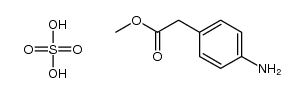 methyl 4-aminophenylacetate hydrogensulfate Structure