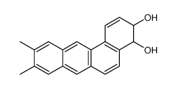 9,10-dimethyl-3,4-dihydrobenzo[a]anthracene-3,4-diol结构式