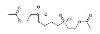 2-[4-(2-acetyloxyethylsulfonyl)butylsulfonyl]ethyl acetate结构式