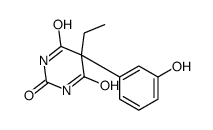 5-ethyl-5-(3-hydroxyphenyl)-1,3-diazinane-2,4,6-trione结构式