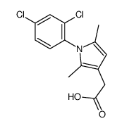 2-[1-(2,4-dichlorophenyl)-2,5-dimethylpyrrol-3-yl]acetic acid Structure