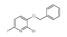 3-(苄氧基)-2-溴-6-碘吡啶结构式