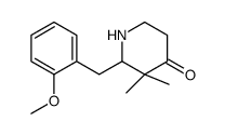 2-(2-Methoxybenzyl)-3,3-dimethyl-4-piperidinone结构式